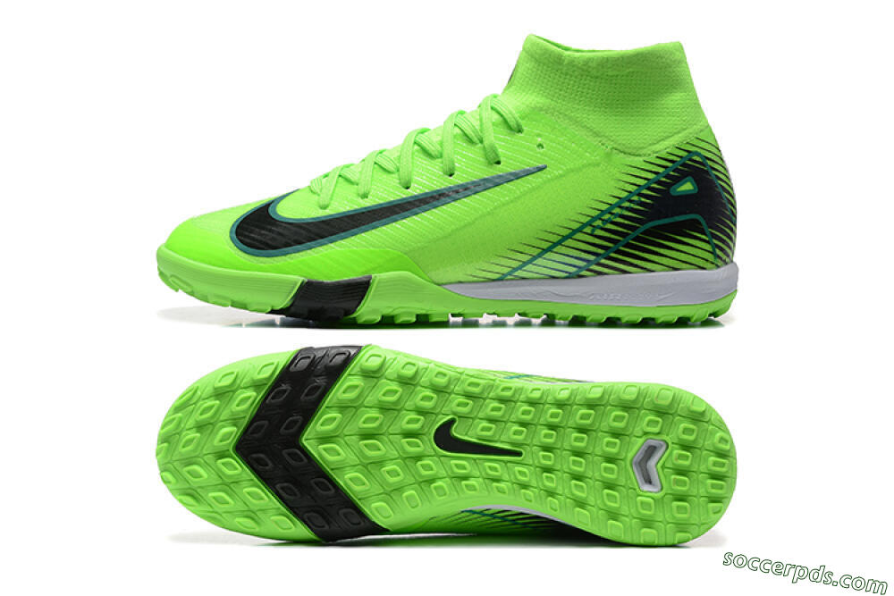 Nike Air Zoom Mercurial Superfly 10 Elite TF High-Tops Football Shoes - Yellow/Black/White 0