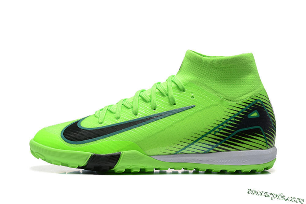 Nike Air Zoom Mercurial Superfly 10 Elite TF High-Tops Football Shoes - Yellow/Black/White 2