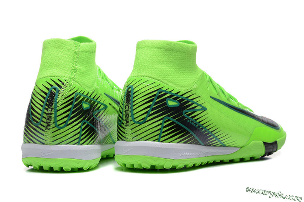 Nike Air Zoom Mercurial Superfly 10 Elite TF High-Tops Football Shoes - Yellow/Black/White 5