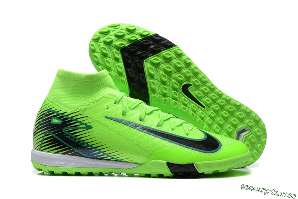 Nike Air Zoom Mercurial Superfly 10 Elite TF High-Tops Football Shoes - Yellow/Black/White 1