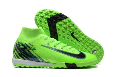 Nike Air Zoom Mercurial Superfly 10 Elite TF High-Tops Football Shoes - Yellow/Black/White
