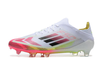 Adidas F50 Elite FG Low-Tops Football Boots - White/Red/Yellow