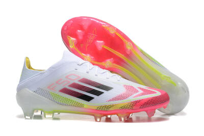 Adidas F50 Elite FG Low-Tops Football Boots - White/Red/Yellow