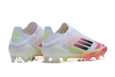 Adidas F50 Elite FG Low-Tops Football Boots - White/Red/Yellow