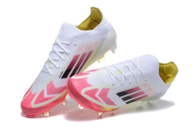 Adidas F50 Elite FG Low-Tops Football Boots - White/Red/Yellow
