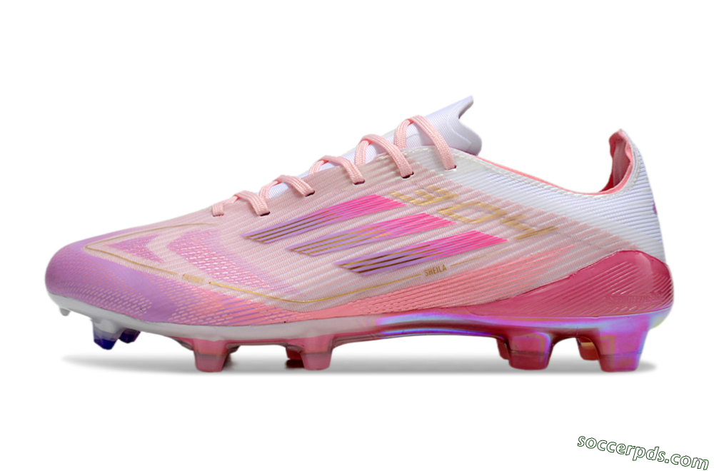 Adidas F50 Elite 304 FG Low-Tops Football Boots - Pink/Purple/Gold 2