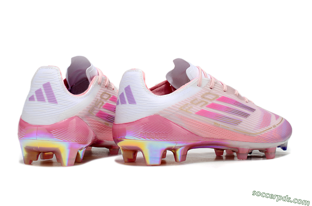 Adidas F50 Elite 304 FG Low-Tops Football Boots - Pink/Purple/Gold 7