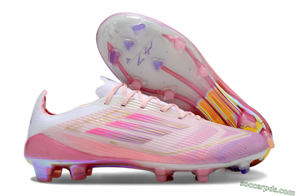 Adidas F50 Elite 304 FG Low-Tops Football Boots - Pink/Purple/Gold 1