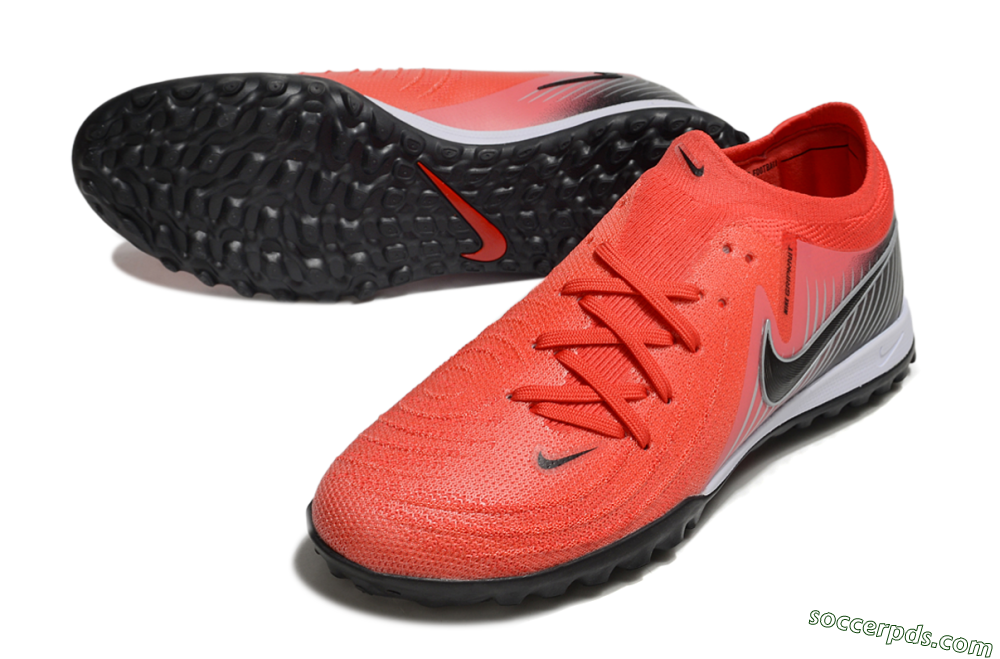 Nike Phantom GX 2 Elite TF Low-Tops Football Shoes - Red/Black/White 3