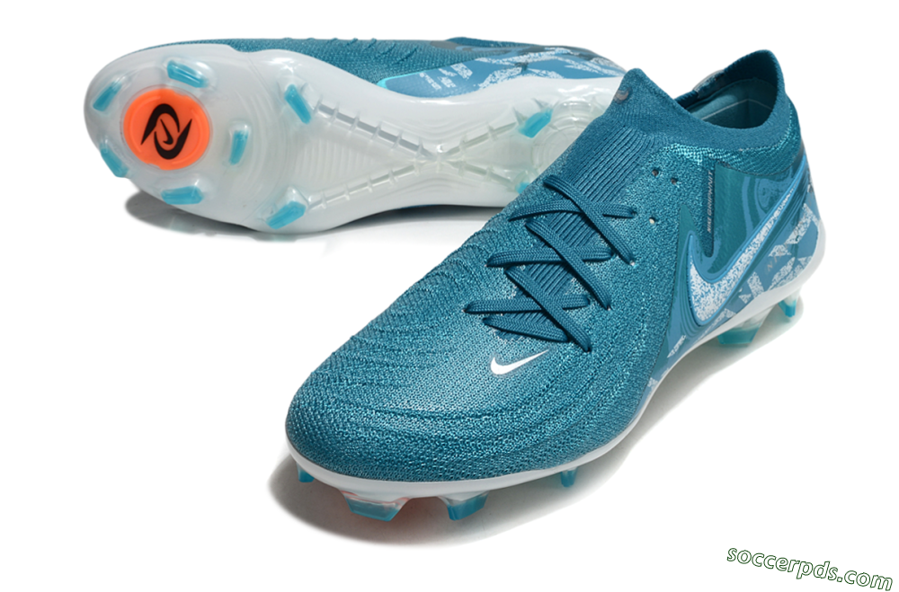 Nike Phantom Luna Elite FG Low-Tops Football Boots - Blue/White 3