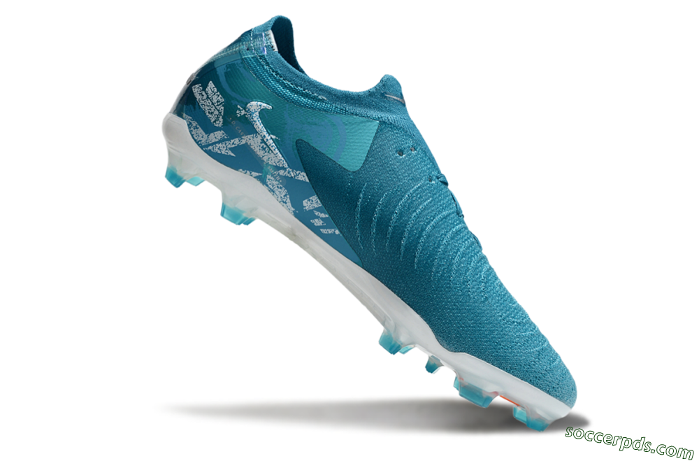 Nike Phantom Luna Elite FG Low-Tops Football Boots - Blue/White 4