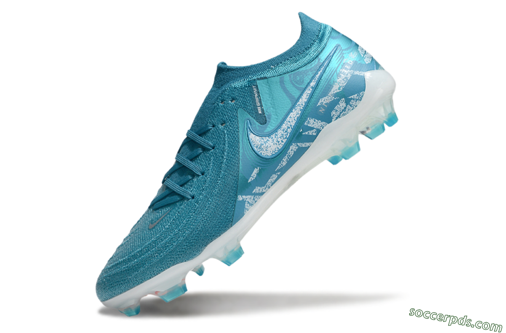 Nike Phantom Luna Elite FG Low-Tops Football Boots - Blue/White 5