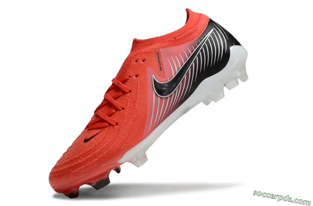 Nike Phantom Luna Elite FG Low-Tops Football Boots - Red/Black/White 5