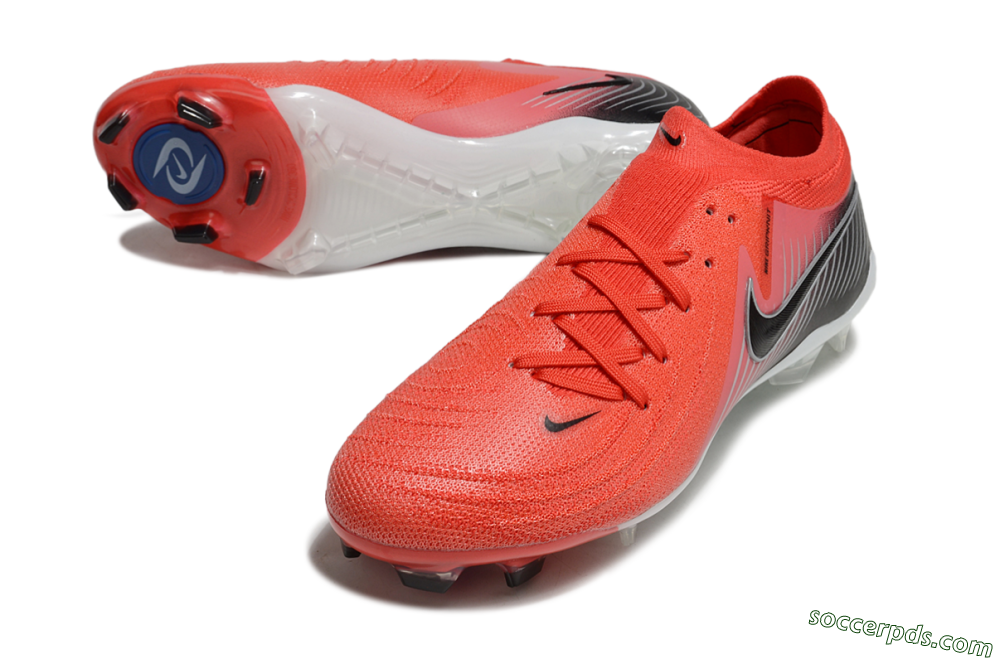 Nike Phantom Luna Elite FG Low-Tops Football Boots - Red/Black/White 3
