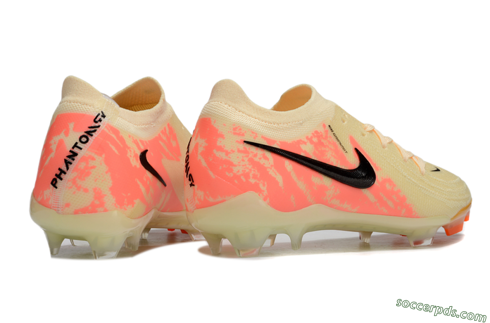 Nike Phantom Luna Elite FG Low-Tops Football Boots - Yellow/Pink/Black 6