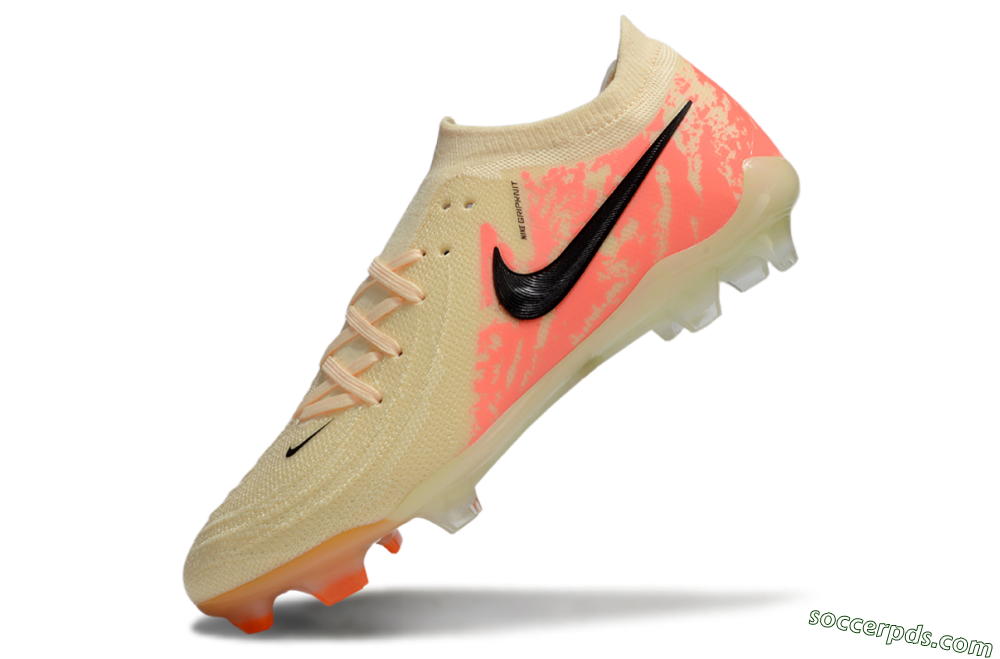 Nike Phantom Luna Elite FG Low-Tops Football Boots - Yellow/Pink/Black 5
