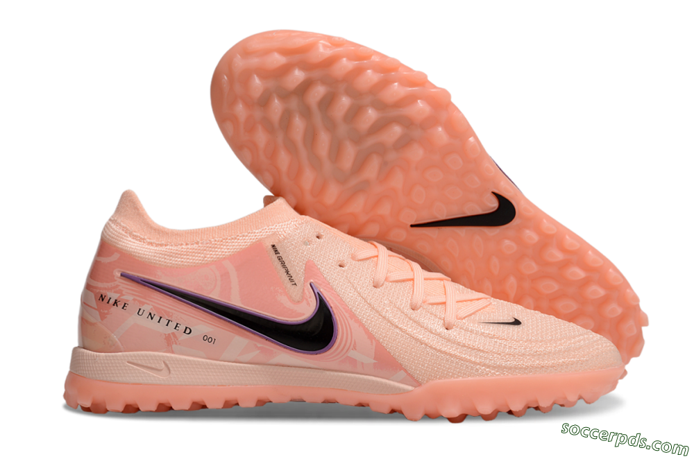 Nike Phantom GX 2 Elite TF Low-Tops Football Shoes - Pink/Black/Purple 1