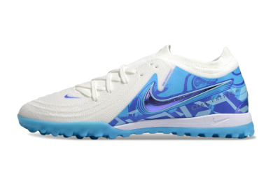 Nike Phantom GX 2 Elite TF Low-Tops Football Shoes - Beige/Blue/White