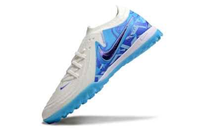 Nike Phantom GX 2 Elite TF Low-Tops Football Shoes - Beige/Blue/White