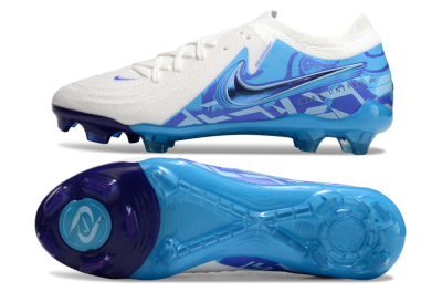 Nike Phantom Luna Elite FG Low-Tops Football Boots - Beige/Blue/White