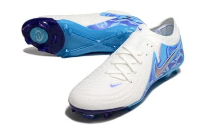 Nike Phantom Luna Elite FG Low-Tops Football Boots - Beige/Blue/White