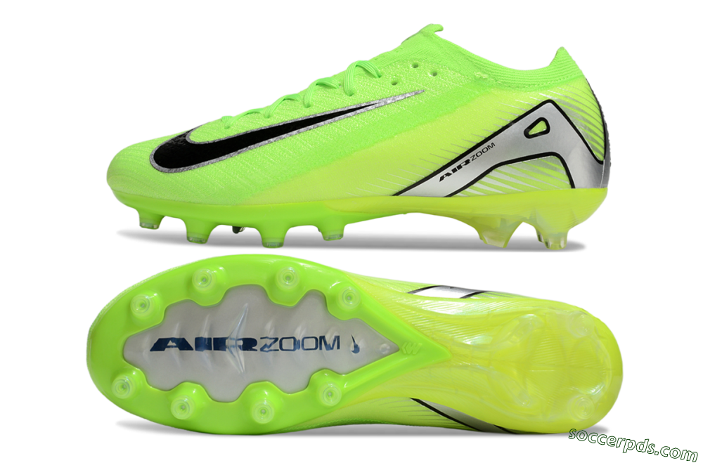 Nike Air Zoom Mercurial Vapor 16 Elite AG Low-Tops Football Boots - Yellow/Black/Silver 0