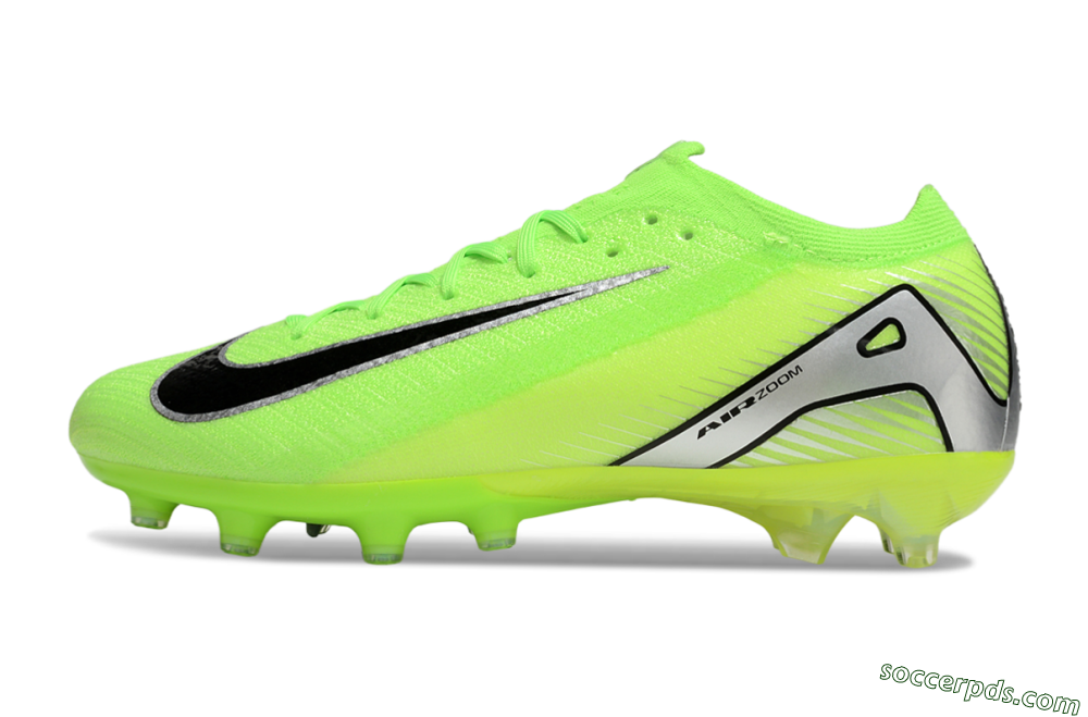 Nike Air Zoom Mercurial Vapor 16 Elite AG Low-Tops Football Boots - Yellow/Black/Silver 2