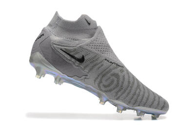 Nike Phantom GX 2 Elite FG High-Tops Football Boots - Grey/Black/Gold