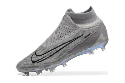 Nike Phantom GX 2 Elite FG High-Tops Football Boots - Grey/Black/Gold