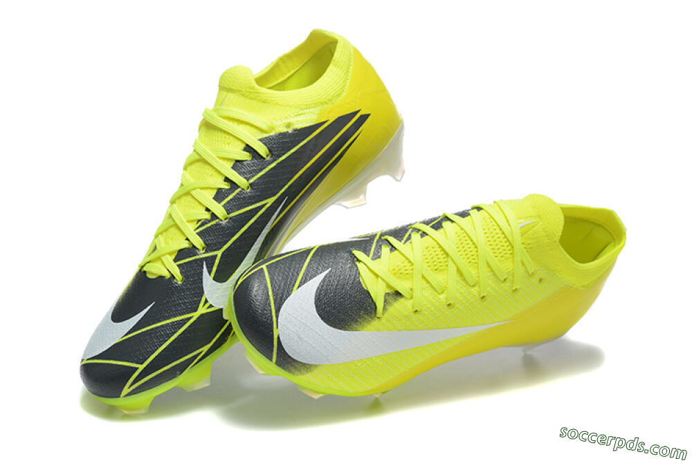 Nike Air Zoom Mercurial Vapor 16 Elite FG Low-Tops Football Boots - Yellow/Black/White 6