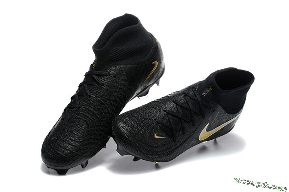 Nike Phantom Luna Elite FG High-Tops Football Boots - Black/Gold 6