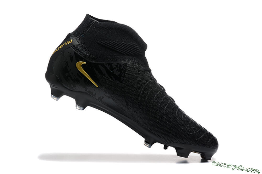 Nike Phantom Luna Elite FG High-Tops Football Boots - Black/Gold 7