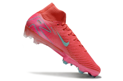Nike Air Zoom Mercurial Superfly 10 Elite FG High-Tops Football Boots - Red/Jade/Pink