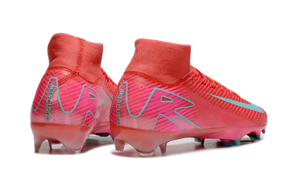Nike Air Zoom Mercurial Superfly 10 Elite FG High-Tops Football Boots - Red/Jade/Pink