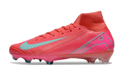 Nike Air Zoom Mercurial Superfly 10 Elite FG High-Tops Football Boots - Red/Jade/Pink