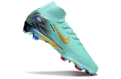 Nike Air Zoom Mercurial Superfly 10 Elite FG High-Tops Football Boots - Jade/Gold/Blue