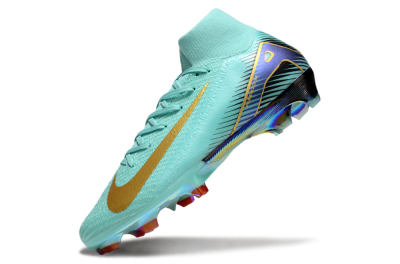 Nike Air Zoom Mercurial Superfly 10 Elite FG High-Tops Football Boots - Jade/Gold/Blue
