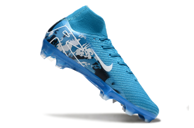 Nike Air Zoom Mercurial Superfly 10 Elite FG High-Tops Football Boots - Blue/White/Black