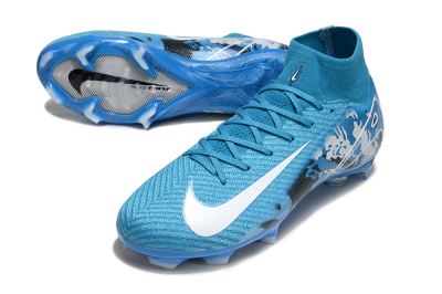 Nike Air Zoom Mercurial Superfly 10 Elite FG High-Tops Football Boots - Blue/White/Black