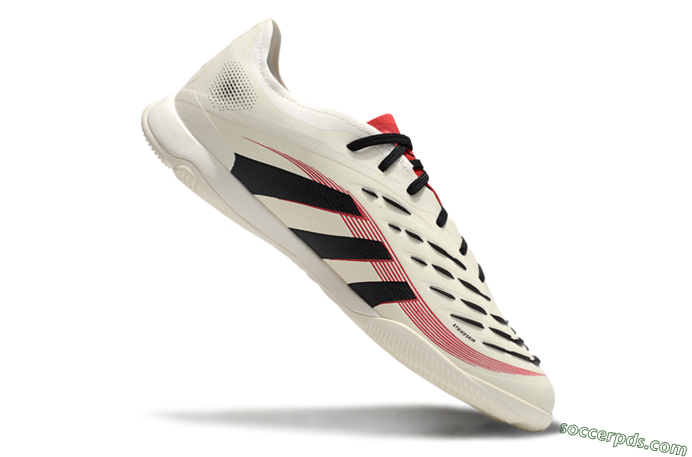 Adidas Predator 25 Elite IC Low-Tops Football Shoes - Beige/Black/Red 4