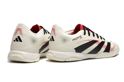 Adidas Predator 25 Elite IC Low-Tops Football Shoes - Beige/Black/Red
