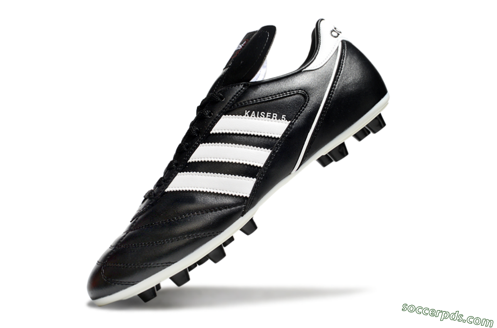 Adidas Kaiser 5 FG Low-Tops Football Boots - Black/White 5