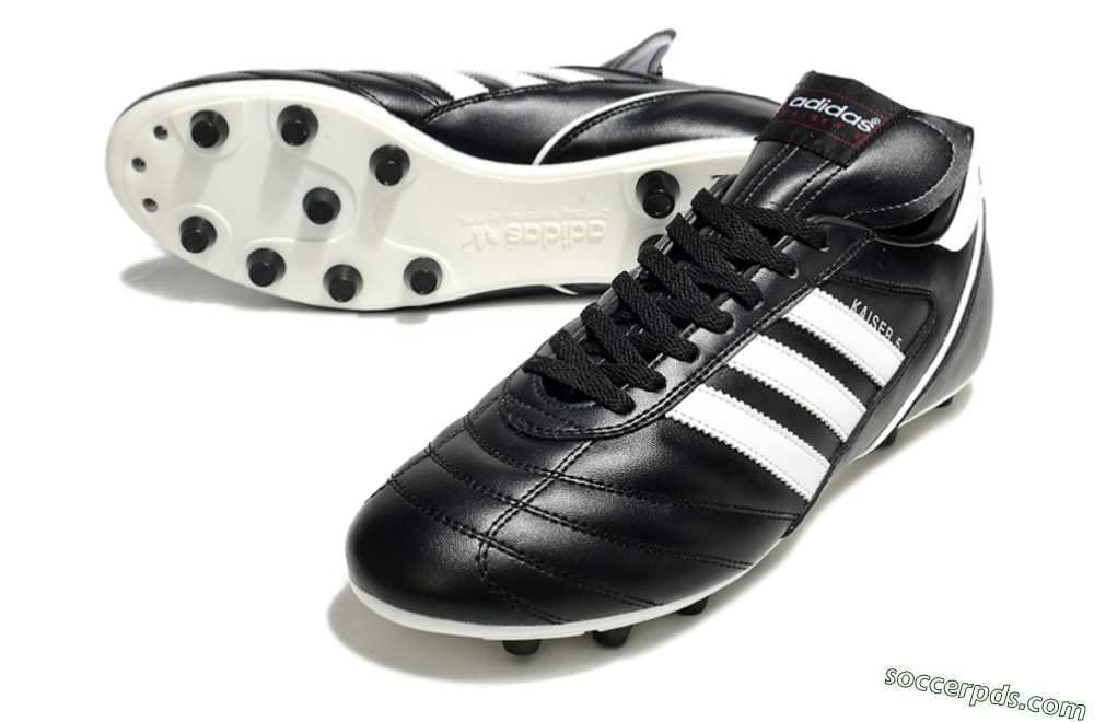 Adidas Kaiser 5 FG Low-Tops Football Boots - Black/White 3