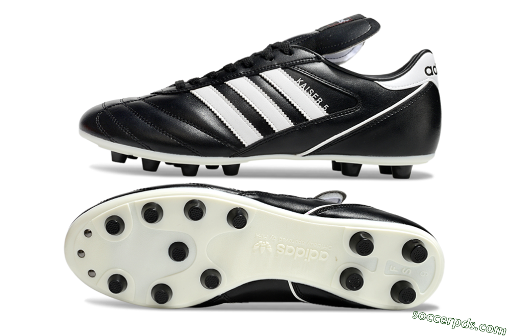 Adidas Kaiser 5 FG Low-Tops Football Boots - Black/White 0