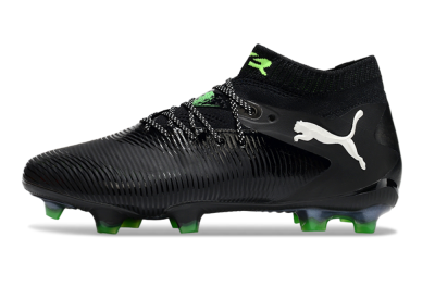 Puma Future 8 Ultimate FG Low-Tops Football Boots - Black/White/Yellow