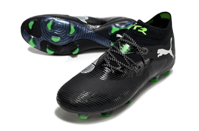 Puma Future 8 Ultimate FG Low-Tops Football Boots - Black/White/Yellow