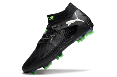 Puma Future 8 Ultimate FG Low-Tops Football Boots - Black/White/Yellow