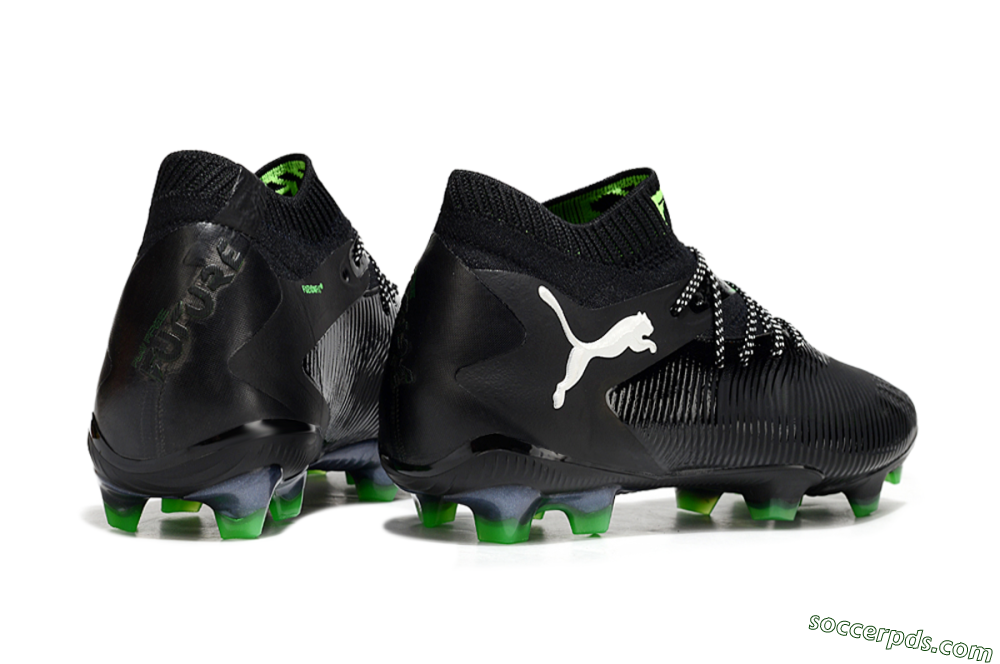 Puma Future 8 Ultimate FG Low-Tops Football Boots - Black/White/Yellow 6