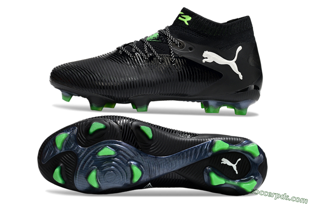 Puma Future 8 Ultimate FG Low-Tops Football Boots - Black/White/Yellow 0