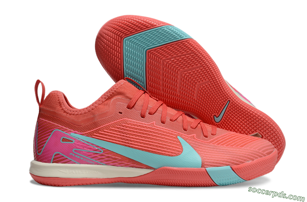 Nike Air Zoom Mercurial Vapor 16 Pro IC Low-Tops Football Shoes - Red/Jade/Pink 1